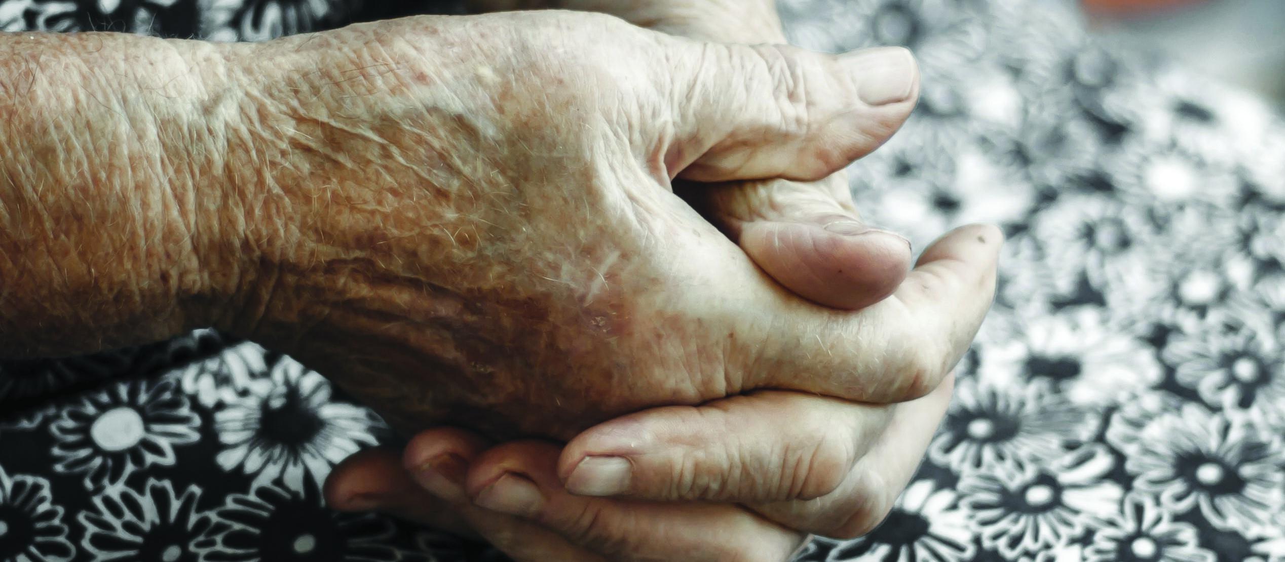 Elderly hands