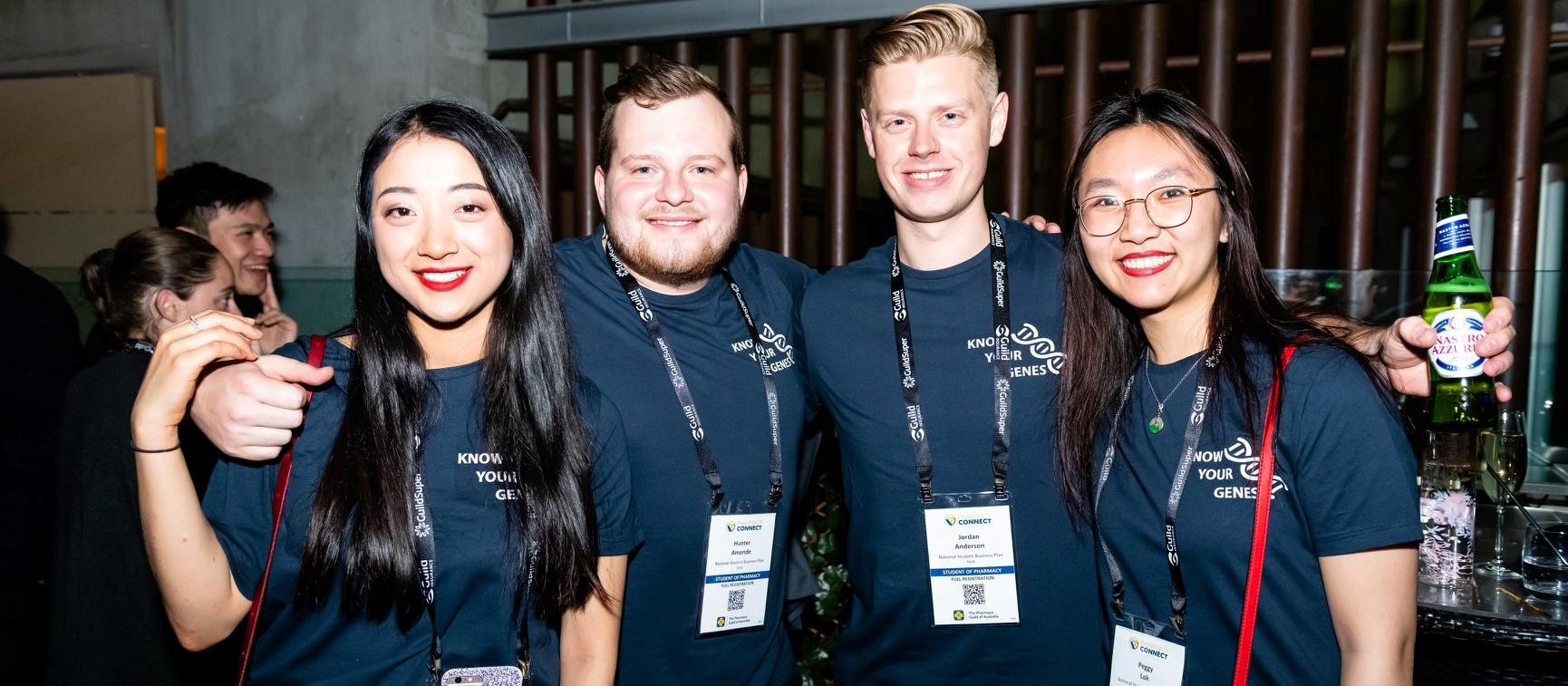 Tiffany Cao, Hunter Amende, Jordan Anderson and Peggy Lok