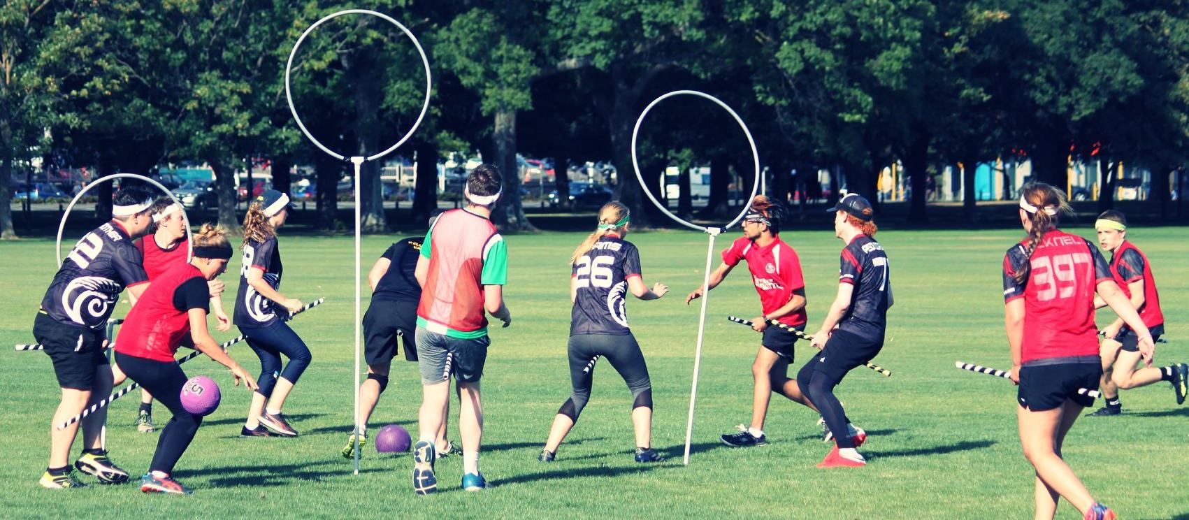 A game of muggle quidditch