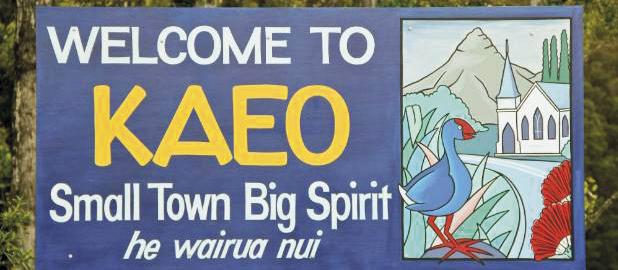 Welcome sign to Kaeo