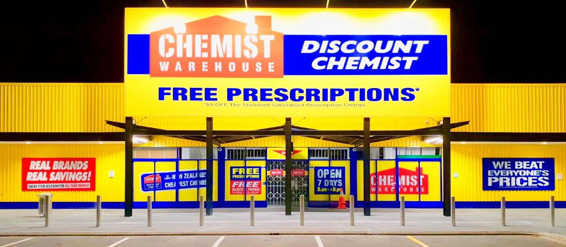 Chemist Warehouse night