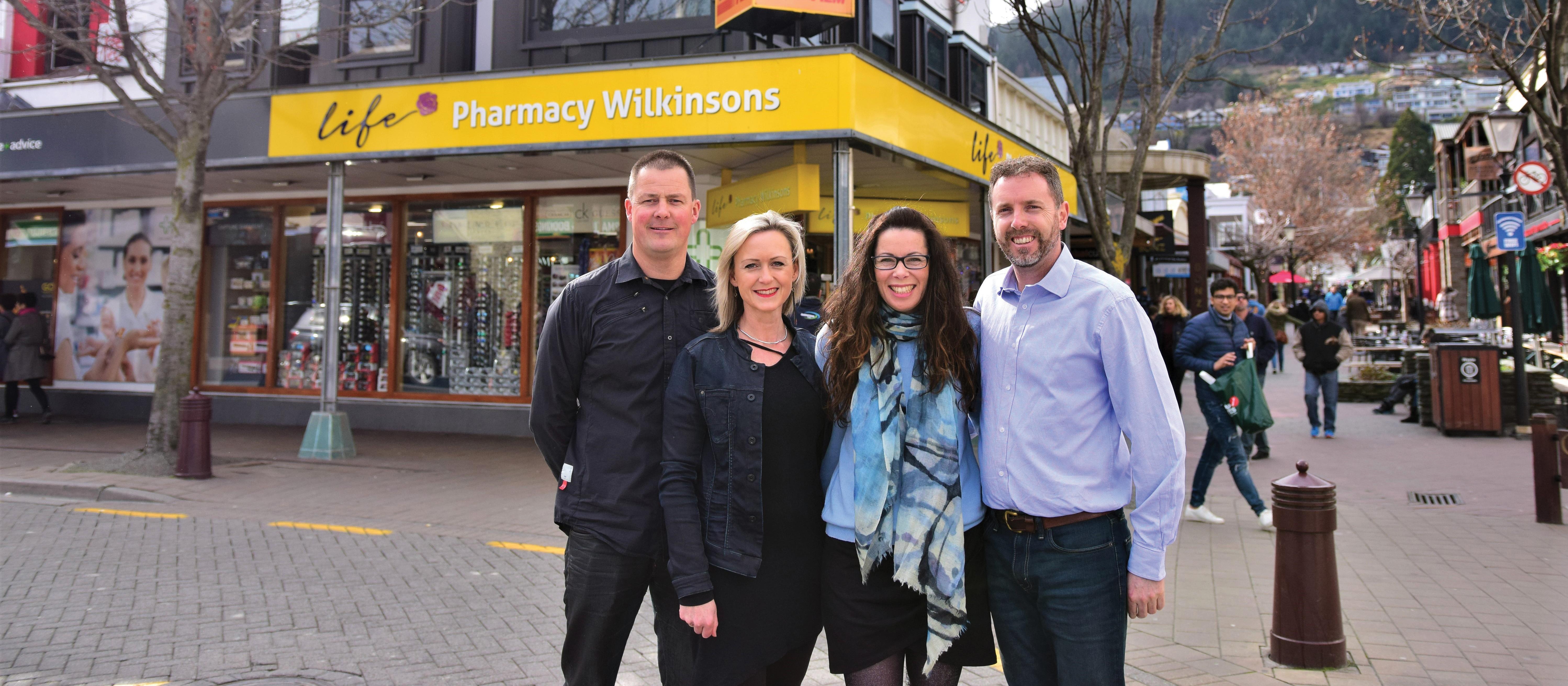 Wilkinsons Pharmacy Queenstown_Tim and Bronwen Judkins, Tiffany and Glenn Mitchell
