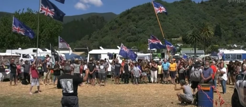 Picton protest CR YouTube/Newshub