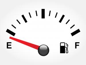 Empty fuel gas tank