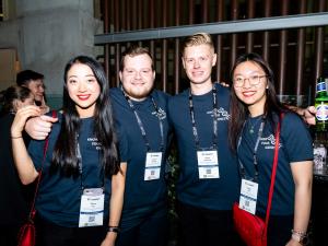 Tiffany Cao, Hunter Amende, Jordan Anderson and Peggy Lok