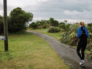 fit person walking